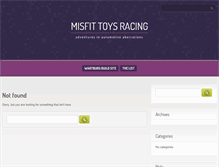 Tablet Screenshot of misfittoysracing.com